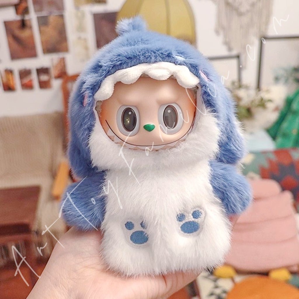 Doll Cloth Baby Blue Shark Plush Suit - 012