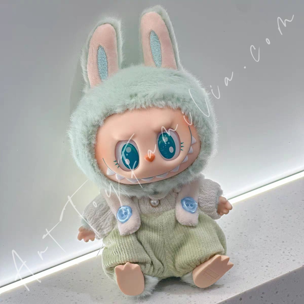 Doll Cloth Cotton Candy Overalls Set - 003