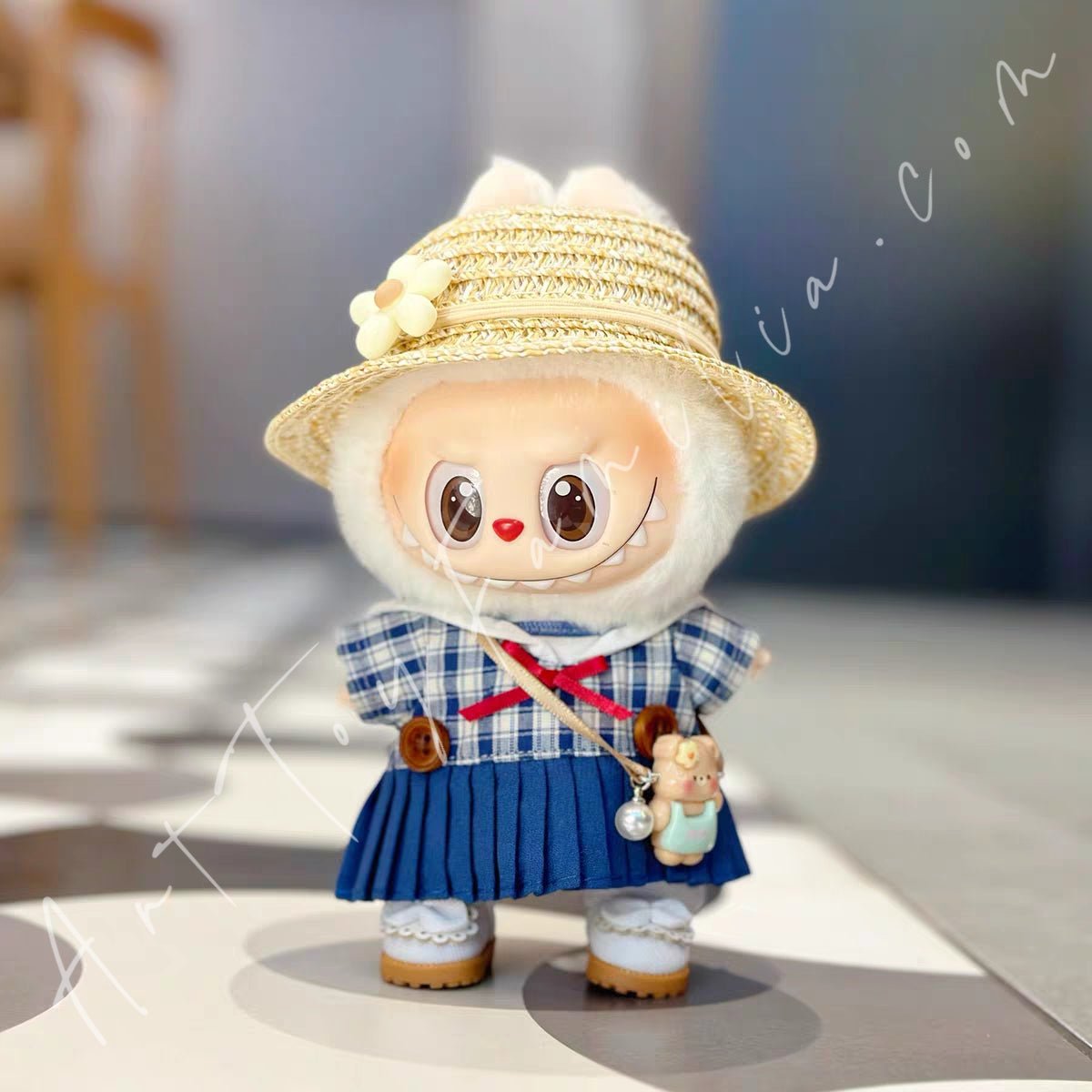 Doll Cloth Navy Belle Dress Set - 028