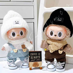Doll Cloth Sporty Bear Overalls Set - 009