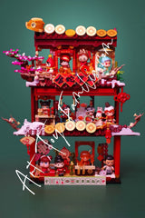 Wealthy Snake's New Year Celebration - Fortunate Hand Series Block Figures