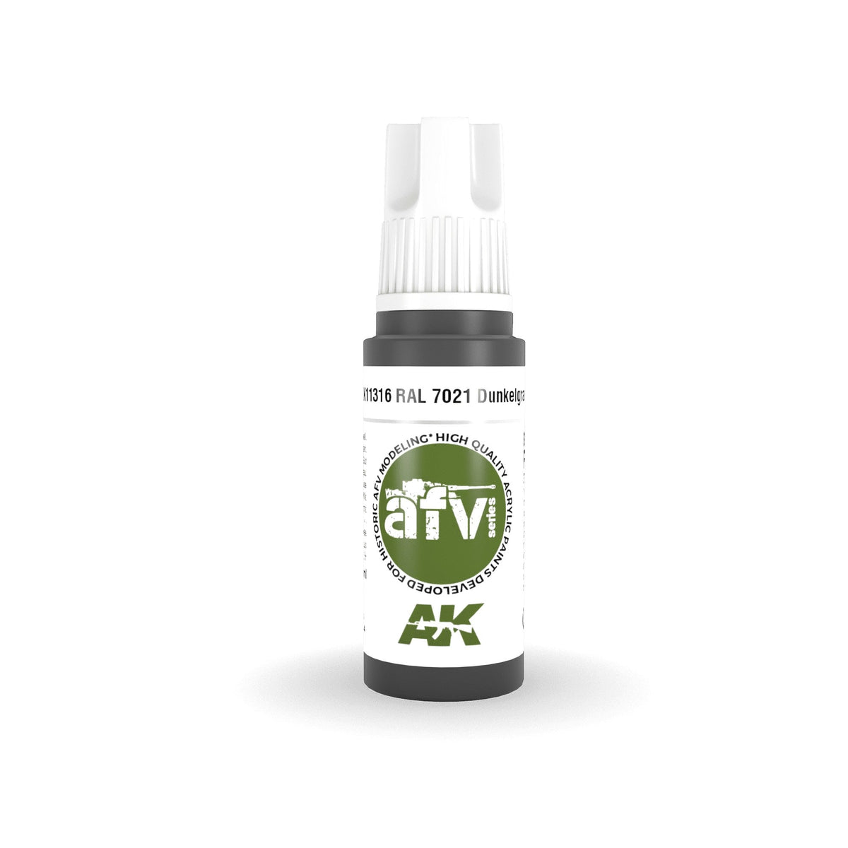 AK Interactive - 3 Gen Acrylics - Ral 7021 Dunkelgrau 17ml