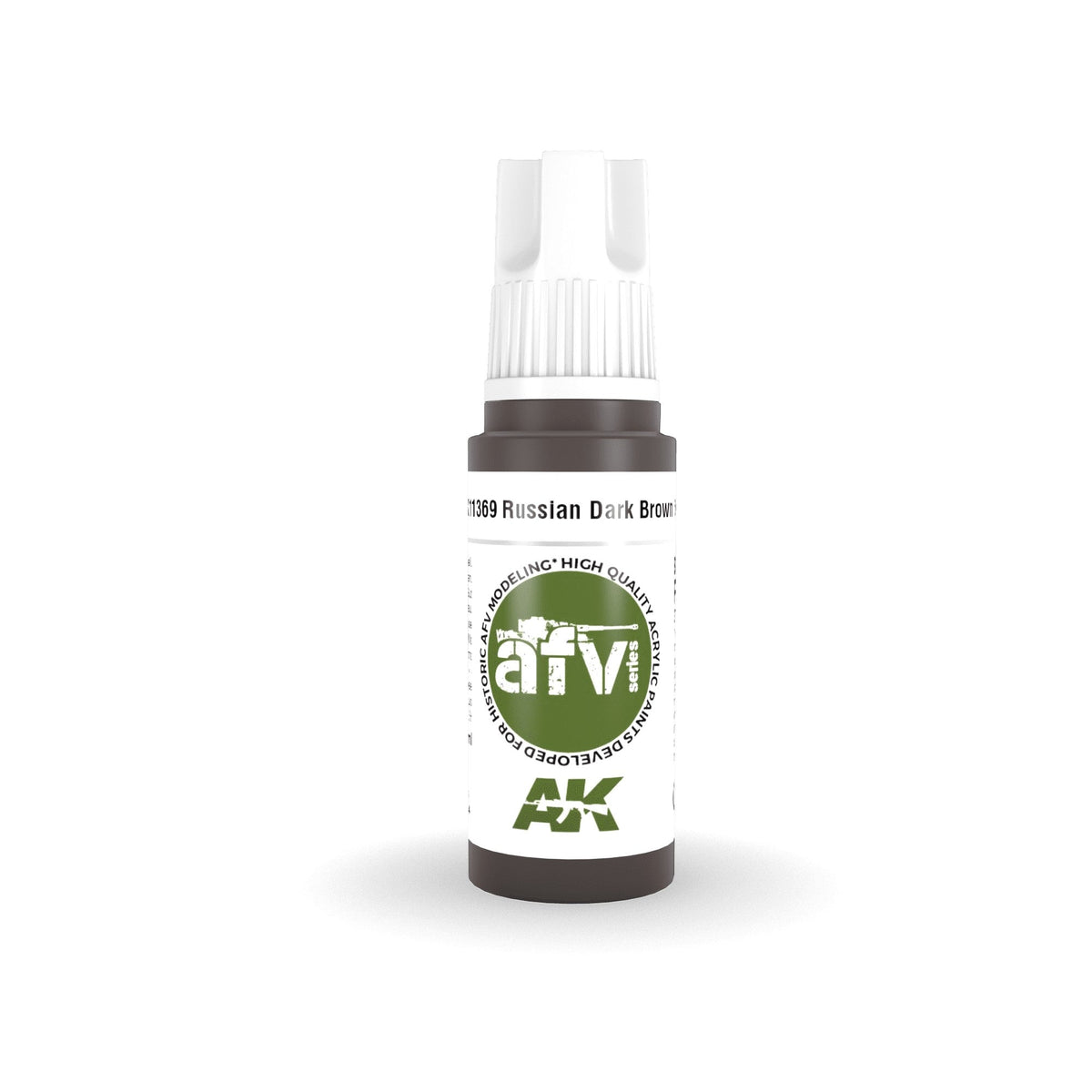 AK Interactive - 3 Gen Acrylics - Russian Dark Brown 6K 17ml