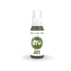 AK Interactive - 3 Gen Acrylics - S.C.C. No.15 Olive Drab 17ml