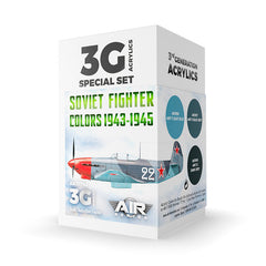 Ak Interactive - 3 Gen Acrylics - Soviet Fighter Colors 1943-1945 Set