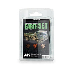 Ak Interactive - Pigments  - Earth Set - Liquid Pigment  (3 Ref)