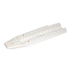 LEGO Aircraft Fuselage Forward Bottom Angular 4 x 18 x 1 1/3 with 2 x 14 Recessed Center and 13 Holes, White [42863] 6250313