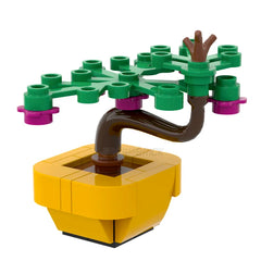 LEGO "Brickanicals #2" Bonsai Tree in Bright Light Orange Pot [MiniMOC]