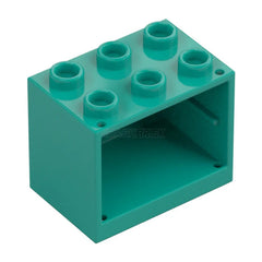 LEGO Container, Cupboard, Kitchen Bench, Storage 2 x 3 x 2, Dark Turquoise [4532b] 92410 6405560