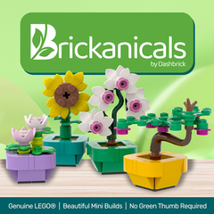LEGO "Brickanicals #2" Bonsai Tree in Bright Light Orange Pot [MiniMOC]
