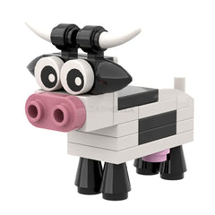 LEGO "Brick Cow - Buttercup" Black and White, Dairy Cow [MiniMOC]