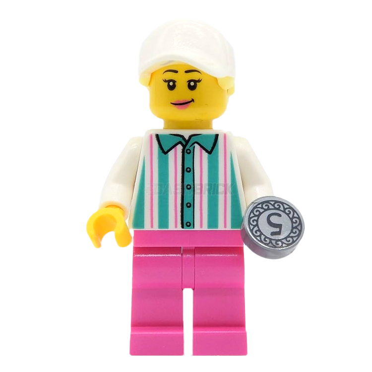 LEGO Minifigure - Female, Ice Cream Vendor (2019) [CITY]