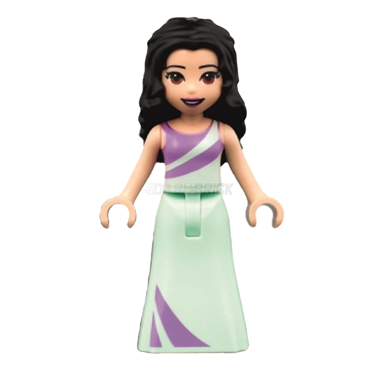 LEGO Minifigure - Friends Emma - Lavender and Light Aqua Dress (2021) [FRIENDS]