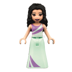 LEGO Minifigure - Friends Emma - Lavender and Light Aqua Dress (2021) [FRIENDS]