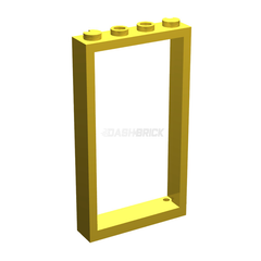 LEGO Door Frame 1 x 4 x 6, Two Holes, Yellow [60596 / 40289] 6262947