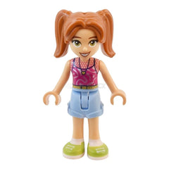 LEGO Minifigure - Friends Candi - Magenta Tank Top, Pigtails (2024) [DISNEY]