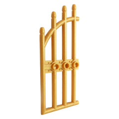 LEGO Door 1 x 4 x 9 Arched Gate with Bars and Three Studs, Pearl Gold [42448] 4566967
