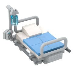 LEGO "Hospital Bed" - Medical/Operation, Monitor, IV, Wheels [MiniMOC]
