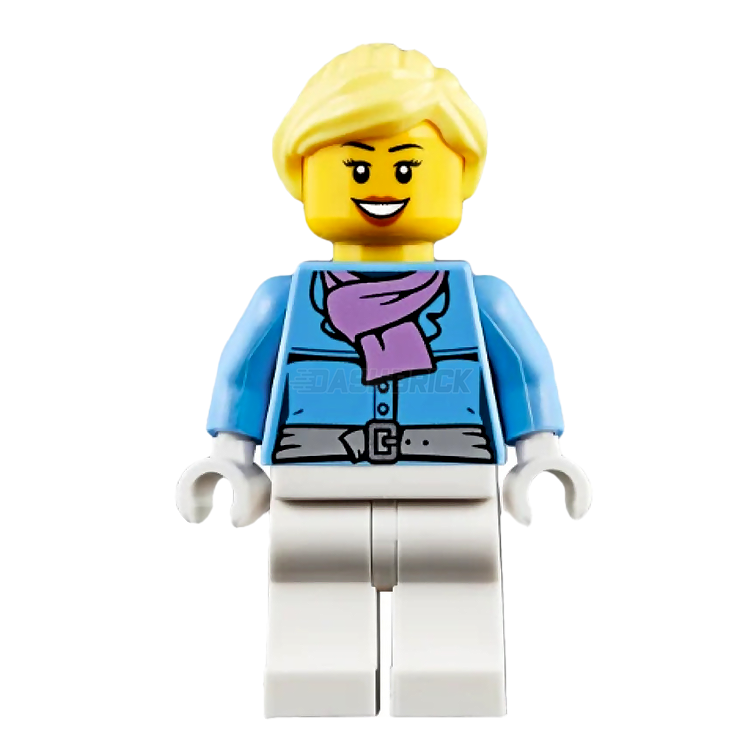 LEGO Minifigure - Female, Parka with Scarf, Ponytail (2018) [CITY]