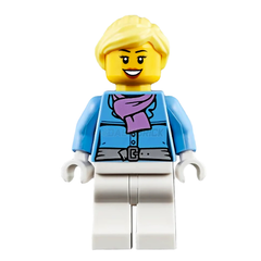 LEGO Minifigure - Female, Parka with Scarf, Ponytail (2018) [CITY]