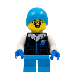 LEGO Minifigure - Child Boy, Black Ice Planet Coat, Beanie (2022) [CITY]