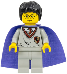 Harry Potter - Gryffindor Shield Torso, Light Gray Legs, Medium Violet Cape LEGO hp036