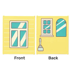 LEGO Glass Insert for Window/Frame 1 x 6 x 6, Frame and Reflections/Window, Mirror, Cleaning Brush, Bright Light Yellow [42509pb14] 6536520