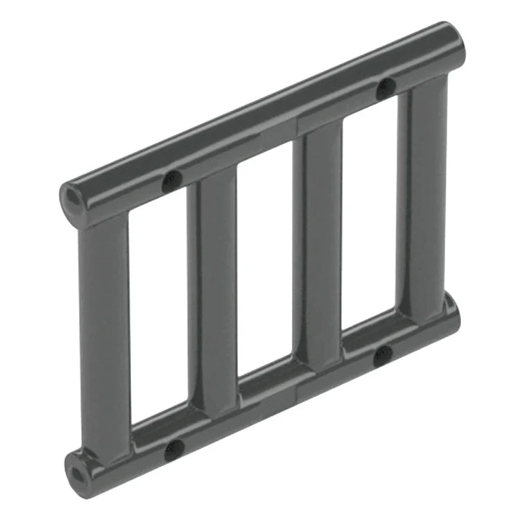 LEGO Bar 1 x 4 x 3 Grille with End Protrusions, Ladder, Dark Grey [62113] 4521886