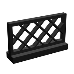 LEGO Fence 1 x 4 x 2 Lattice, Black [3185] 4188953