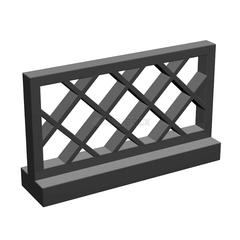 LEGO Fence 1 x 4 x 2 Lattice, Dark Grey [3185] 6388129
