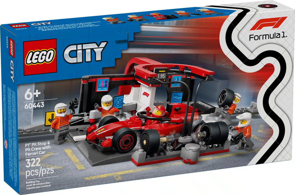 F1® Pit Stop & Pit Crew with Ferrari Car LEGO 60443