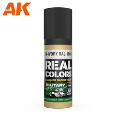 AK Interactive - Real Colours -Elfenbein-Ivory Ral 1001 (Interior Color) 17 ml