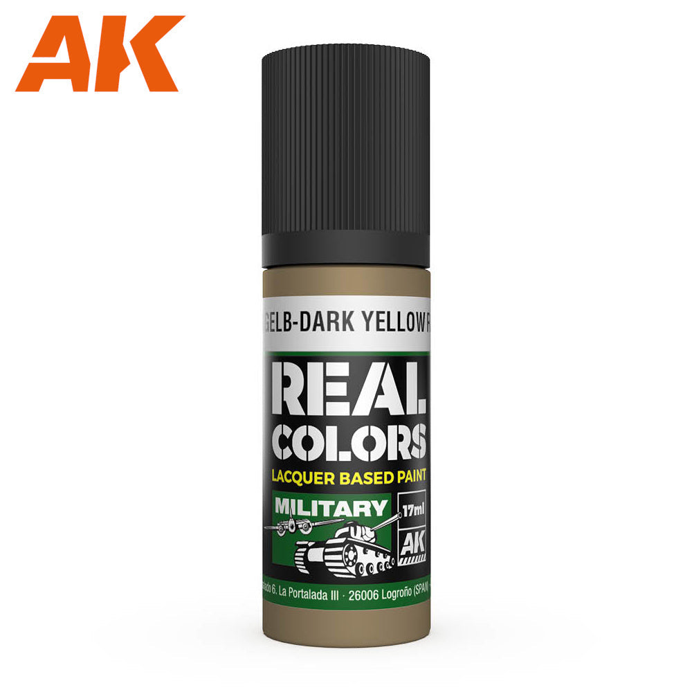 AK Interactive - Real Colours -Dunkelgelb-Dark Yellow Ral 7028 17 ml