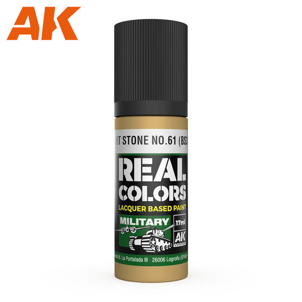 AK Interactive - Real Colours -Light Stone No.61 (Bs381) 17 ml