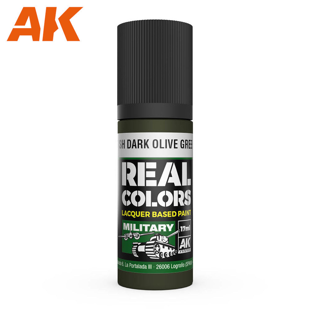 AK Interactive - Real Colours -British Dark Olive Green Pfi 17 ml