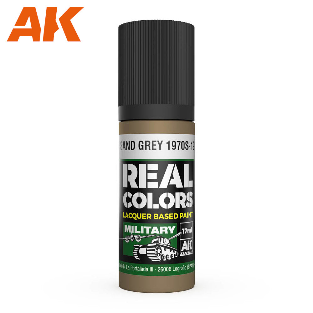 AK Interactive - Real Colours -Idf Sand Grey 1970S-1980S 17 ml