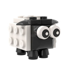 LEGO "Brick Sheep - Baaabara" Black and White [MiniMOC]