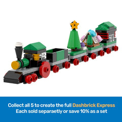 LEGO "Dashbrick Express" #1 Main Engine - Christmas Themed Train [MiniMOC]