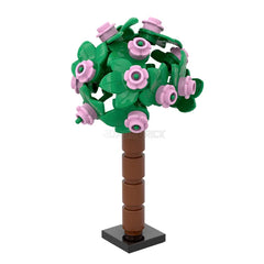 LEGO "Flowering Tree" - Bright Leaves + Bright Pink Flowers [MiniMOC]