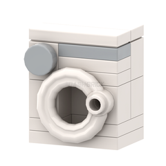 LEGO "Washing Machine" - Laundry, White [MiniMOC]